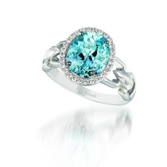 Le Vian Ladies Sea Blue Aquamarine Rings set in 14K Vanilla Gold
