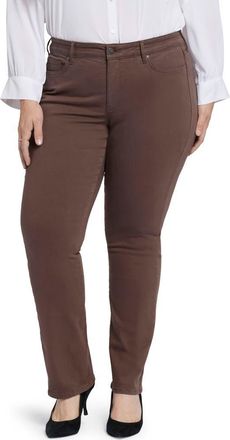 NYDJ Marilyn Straight Leg Jeans in Coffee Bean at Nordstrom, Size 14W
