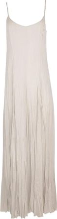 Michael Kors Abito lungo plissettato - Toni neutri