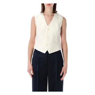 Anine Bing Vests, female, Beige, Size: M Mario Vest