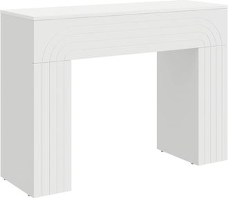 vidaXL Mesa De Centro Blanco 102 X 35 X 75 Cm Madera De Ingenier&iacute;a Vidaxl