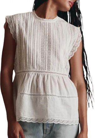 The Great. Sonnet Top In Treu White