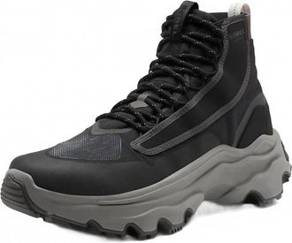 Sorel Mens Kinetic Breakthru Venture Mid Waterproof Shoe In Black
