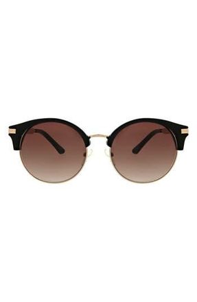 Oscar De La Renta 53mm Round Modern Sunglasses in Gold/Black at Nordstrom Rack