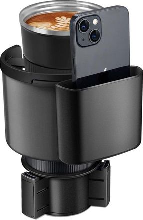 OEM Portavasos - Portavasos Para Coche - Base Ajustable - Portavasos Para Coche - Portavasos De Agua, Apto Para La Mayor&iacute;a De Coches, Negro
