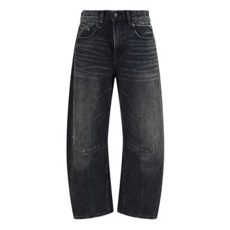R13 Boyfriend Jeans - Dames - Jeans - Zwart - Maat: W25 Katoen
