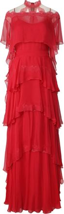Alberta Ferretti silk Layered Dress