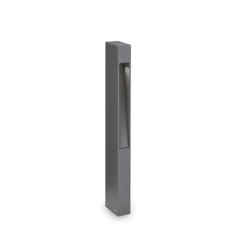 Netlighting Mercurio 1 Light Outdoor Bollard Anthracite IP44 G9 in Black