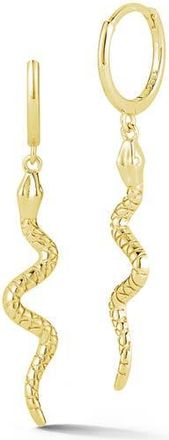 Glaze Jewelry Dangling Snake Huggie Hoop Earrings in Gold at Nordstrom Rack