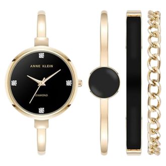 Anne Klein Womens Classic Black Dial Watch