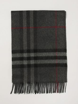 Burberry Vintage Check Cashmere Scarf with Fringed Edges