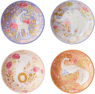 Certified International Menagerie Set Of 4 Soup Bowls