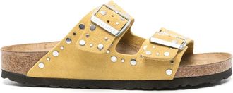 Birkenstock Arizona sandals - women - Rubber/Calf Suede/Calf Leather - 41 Narrow - Yellow