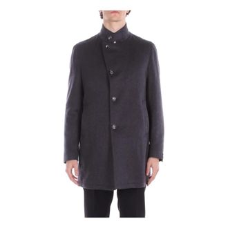 Tagliatore Single-Breasted Coats - Heren - Mantel - Grijs - L - Jassen