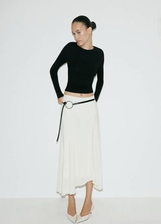 Mango Pullover avvitato collo barca nero - Donna - XXS - MANGO