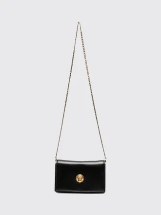 Versace Mini borsa a tracolla in pelle di agnello liscia con placca Medusa