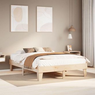 vidaXL Vidaxl - Estructura De Cama Sin Colch&oacute;n Madera De Pino Blanca 140x200 Cm