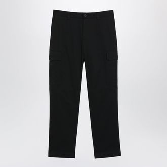 Dolce & Gabbana Black cotton gabardine cargo trousers
