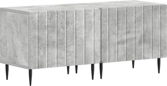 vidaXL Mueble De Tv Gris Hormig&oacute;n Madera De Ingenier&iacute;a Vidaxl