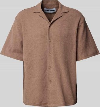 Review Relaxed Fit Freizeithemd mit Strukturmuster in Mud, Gr&ouml;&szlig;e XL