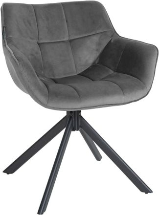 Clp Silla De Comedor Westport En Terciopelo Gris