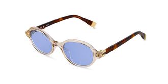 Furla SFU972 07T1 Mens Sunglasses Brown Size 51