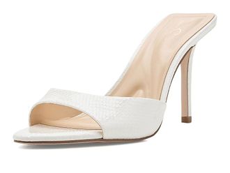 Jessica Simpson Dravie High Heels Sandals Womens Sandals Bright White : 7.5 M, Synthetic