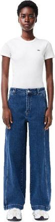Lacoste Damesjeans met relaxte pasvorm (Medium Blauw)