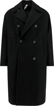 Hevò Cappotto doppiopetto - Nero