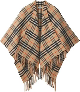Burberry Check Cape - Unisex - Cashmere/Wool