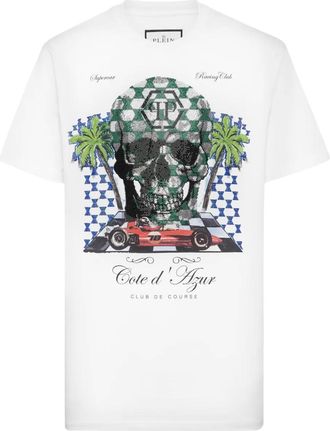Philipp Plein T-shirt Cote DAzur Stones - Bianco