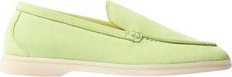 Scarosso Groene Matcha Suede Loafer - Dames - Loafers - Groen - 38 EU - Leer - Schoenen