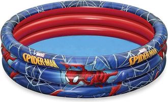 Trade Shop Trade Shop - Piscina Gonfiabile Spiderman LUomo Ragno 3 Anelli 122x30cm Per Bambini 2+ 98018
