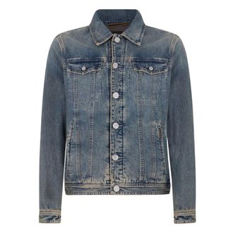 Moorer Denim Jackets, male, Blue, Size: M Lovere Denim Jacket