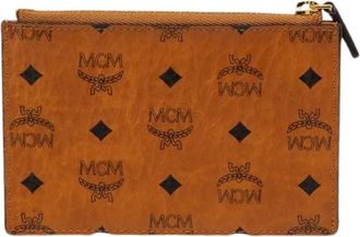 MCM Pre-owned Wallets, female, Brown, Size: ONE SIZE Pre-owned Canvas Wallet