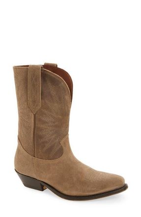 Golden Goose Wish Star Short Western Boot in Beige at Nordstrom, Size 10Us