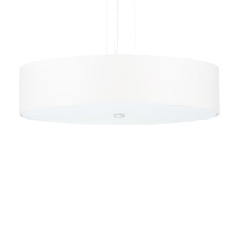 Sollux Lighting L&aacute;mpara de ara&ntilde;a blanco tela, vidrio, acero alt. 102 cm
