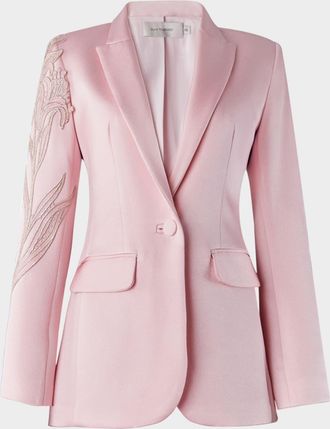 Silvia Tcherassi Rebeca Lace Single-Breasted Jacket