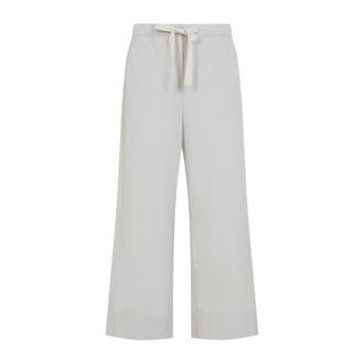 Max Mara White Relaxed Drawstring Pant