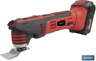 cofan Multiherramienta A Bateria Li-ion 18v 15000rpm, Multiherramienta A Bater&iacute;a De Litio Li-ion 18v Con Sistema De Cambio R&aacute;pido De Accesorios. Accesorios 