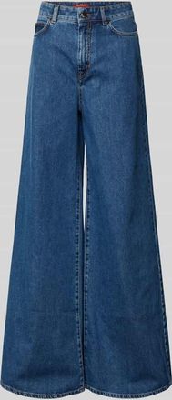 Max Mara Wide Leg Jeans aus reiner Baumwolle Modell SARONG in Blau, Gr&ouml;&szlig;e 34