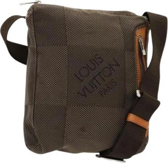 Louis Vuitton Tweedehands Canvas Louis Vuitton tassen - Dames - Vintage Schoudertas - Bruin - ONE Size - Vintage