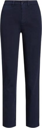 Ralph Lauren Gabby Slim Leg Pant - Dames - Chinos - Blauw - 3XS - Katoen - Broeken