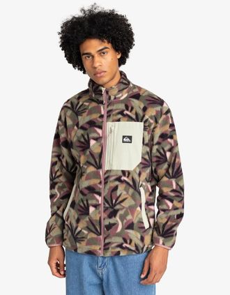 Quiksilver Mens Quiksilver Mens Clean Coast Full Zip Fleece - Desert Sage - Size: 42