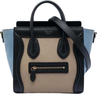 Celine Pre-owned Nano Luggage Tote - Dames - Vintage Handtas - Veelkleurig - ONE Size - Leer - Vintage