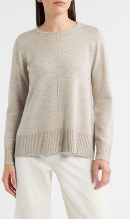 Eileen Fisher Crewneck Wool Sweater in Maple Oat at Nordstrom Rack, Size Xx-Small