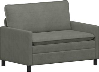 vidaXL Sof&aacute; Gris Claro 126 X 81 X 87,5 Cm Tela Vidaxl