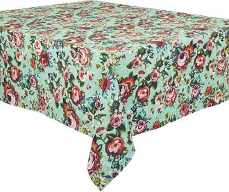Vent de Boh&egrave;me Mantel de algod&oacute;n con estampado gr&aacute;fico azul 140x235