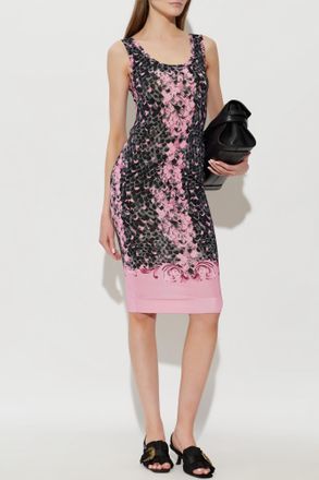 Versace Jeans Couture Fitted Dress, Womens, Pink