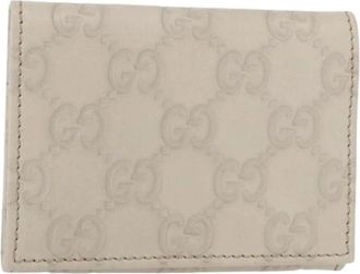 Gucci Pre-owned Vintage Portemonnee - Dames - Vintage Accessoires - Wit - ONE Size - Leer - Vintage